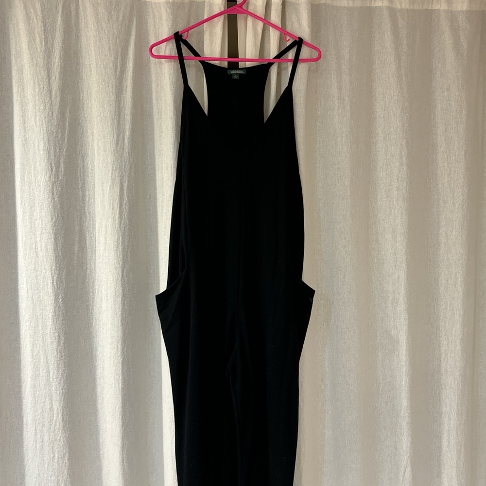 Black tank jump suit